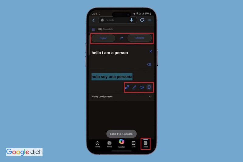 Bing Translator - Bảng so sánh nhanh
