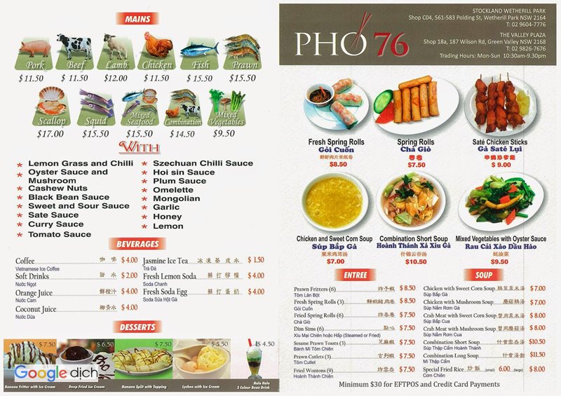 Dịch menu tiếng nước ngoài - Dùng camera trực tiếp tại bàn Dịch menu tiếng nước ngoài - Dùng camera trực tiếp tại bàn