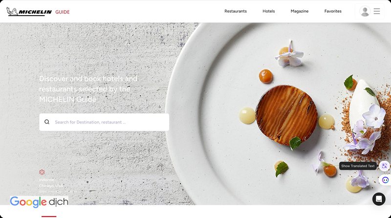 Dịch trang web - Bước 3: Dán URL của trang cần dịch