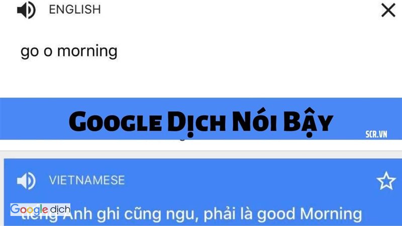 Google Dịch nói bậy - Google Dịch nói bậy là lỗi gì?