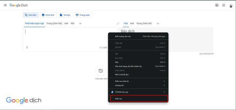 Tải Google Dịch về máy tính - Bước 1: Mở trình duyệt
